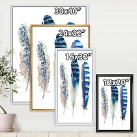 Colourful Boho Feathers I  Wall Art