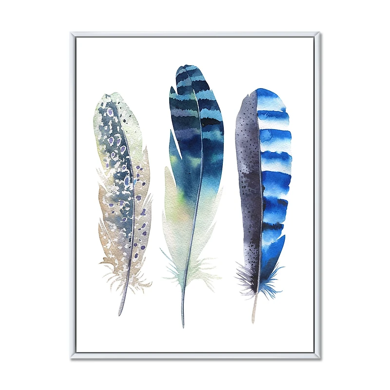 Colourful Boho Feathers I  Wall Art