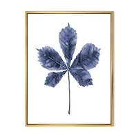 Toile « Navy Blue Chestnut Leaf »