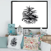 Toile « Conifer Cone Monochrome »