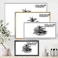 Toile « Conifer Cone Monochrome »