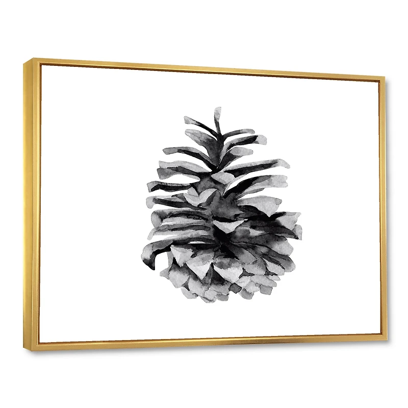 Toile « Conifer Cone Monochrome »