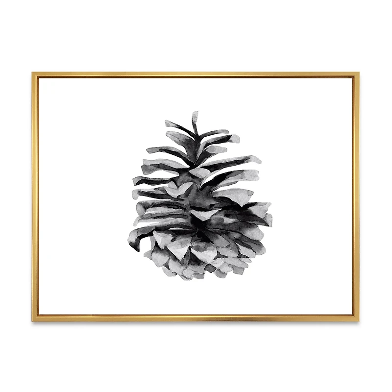Toile « Conifer Cone Monochrome »