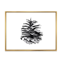 Toile « Conifer Cone Monochrome »