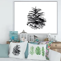 Toile « Conifer Cone Monochrome »