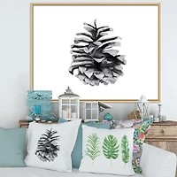 Toile « Conifer Cone Monochrome »