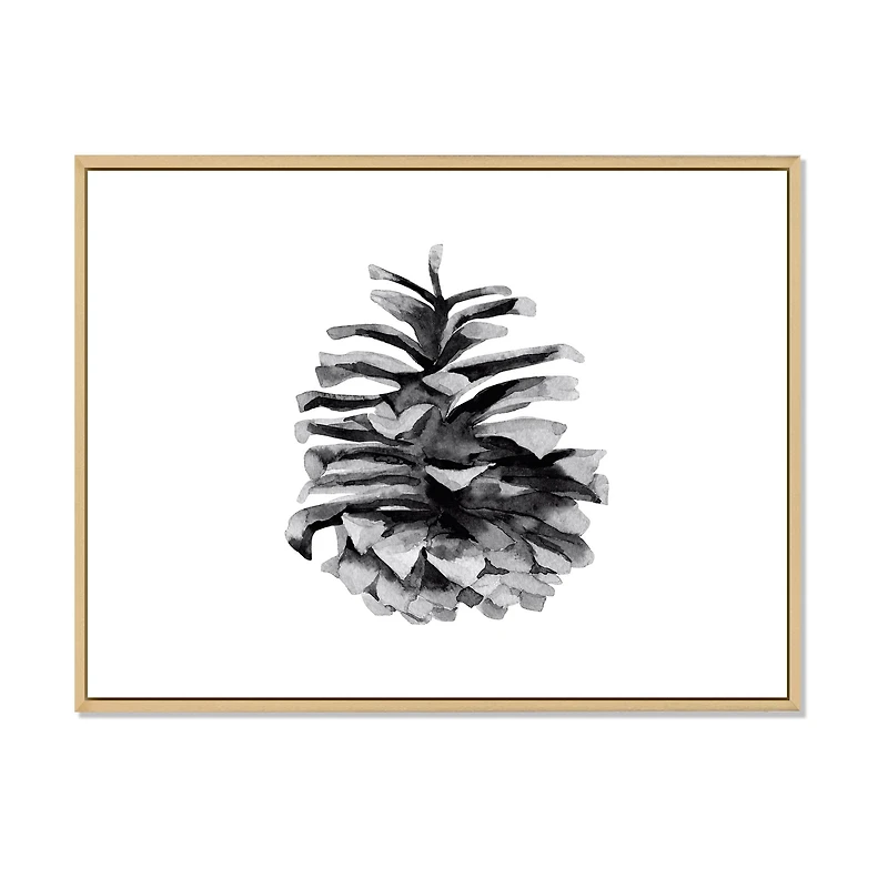 Toile « Conifer Cone Monochrome »