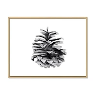 Toile « Conifer Cone Monochrome »