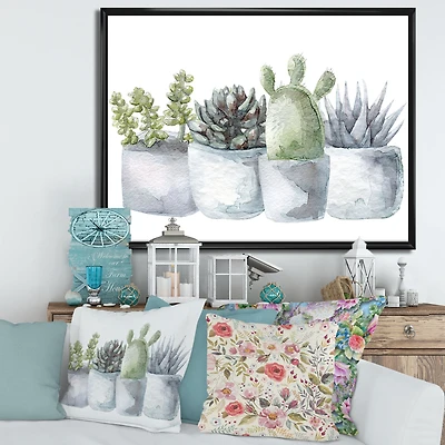Cactus and Succulent House Plants I  Wall Art