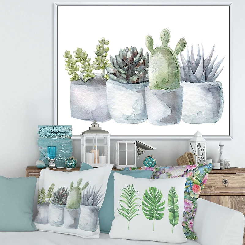 Cactus and Succulent House Plants I  Wall Art