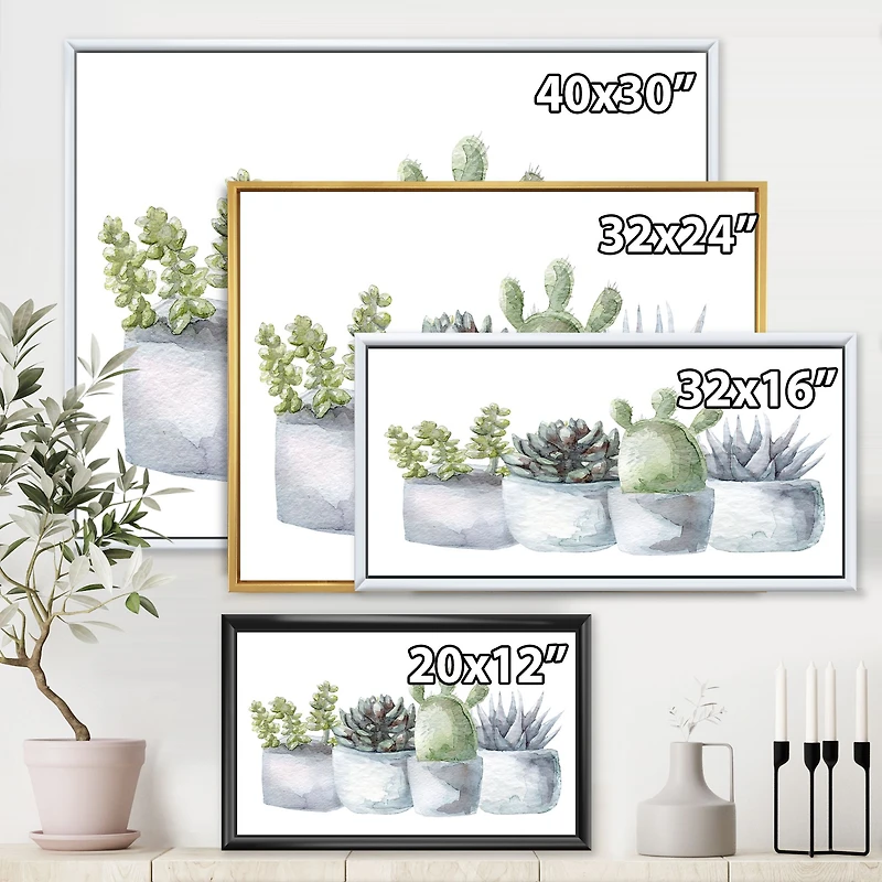 Cactus and Succulent House Plants I  Wall Art