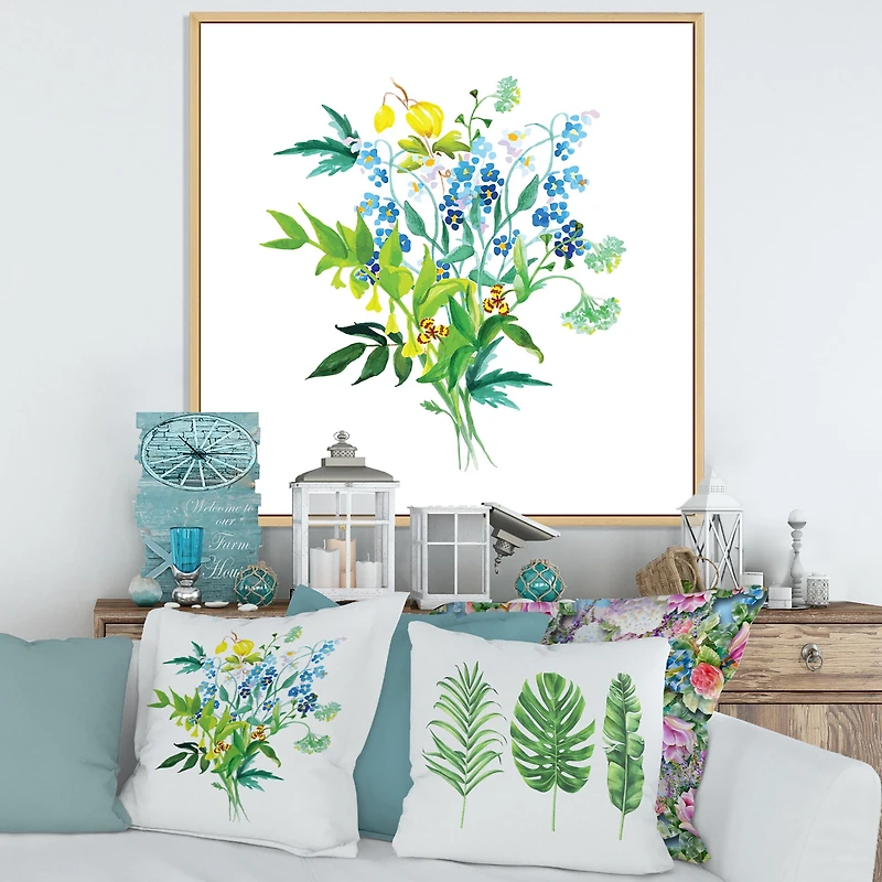 Toile « Meadow Flowers Garland »