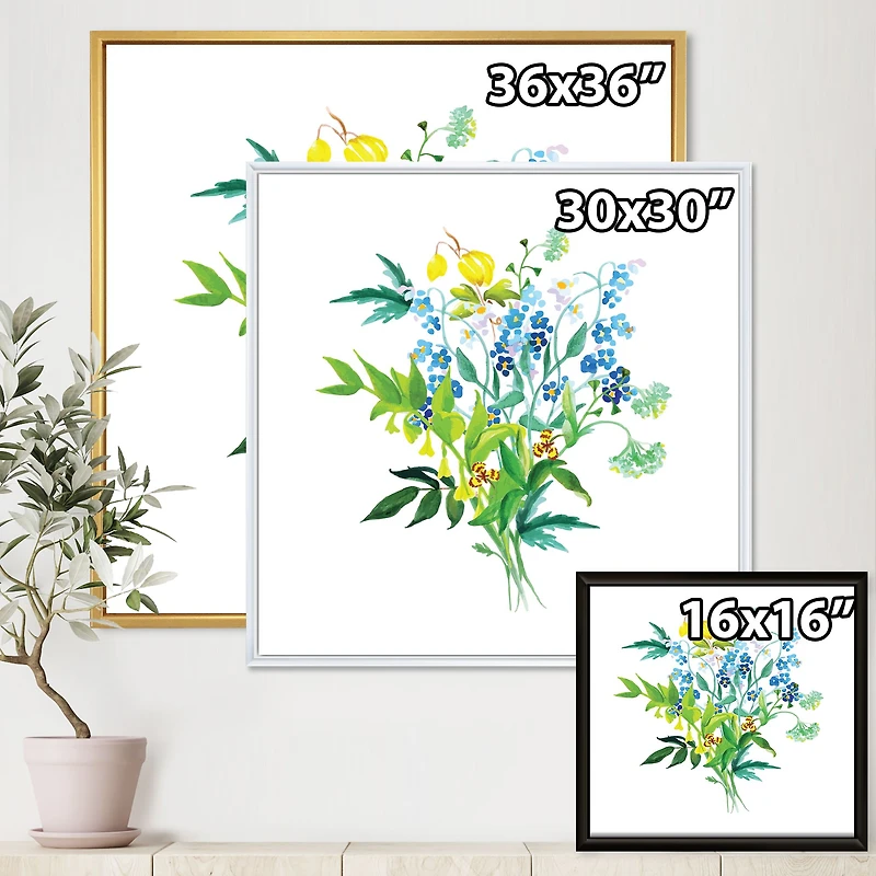 Meadow Flowers Garland  Wall Art