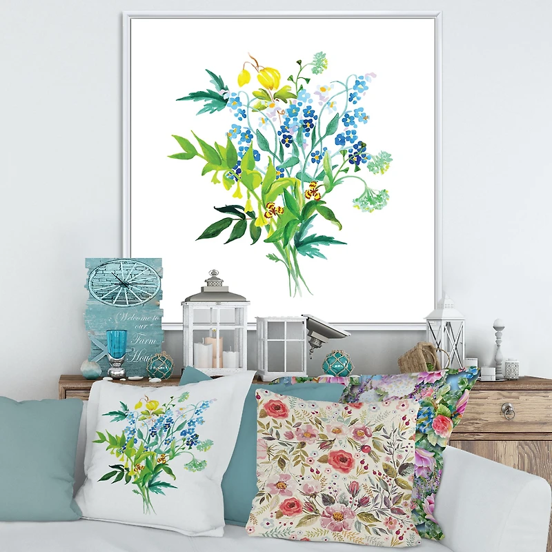 Toile « Meadow Flowers Garland »