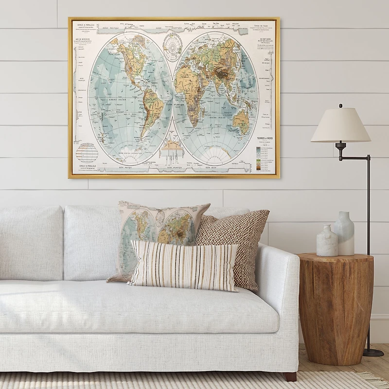 Ancient Map of The World II Wall Art