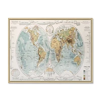Ancient Map of The World II Wall Art