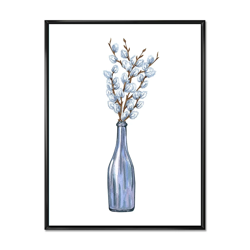 Bunch of Blue Willow Twigs II  Wall Art