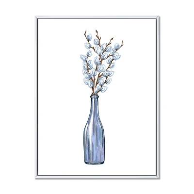 Bunch of Blue Willow Twigs II Wall Art