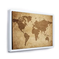 Ancient Map of The World V Canvas Wall Art