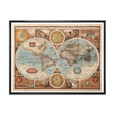 Ancient Map of The World VIII Wall Art