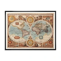Ancient Map of The World VIII Wall Art