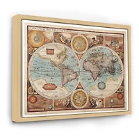 Ancient Map of The World VIII Wall Art