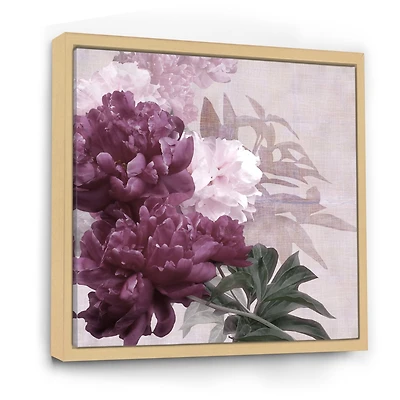 Vintage Purple and Pink Flowers I  Wall Art