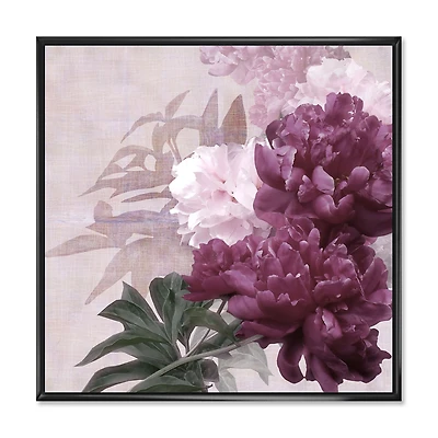 Vintage Purple and Pink Flowers I Wall Art