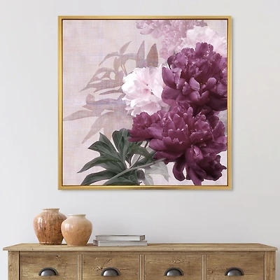 Vintage Purple and Pink Flowers I  Wall Art
