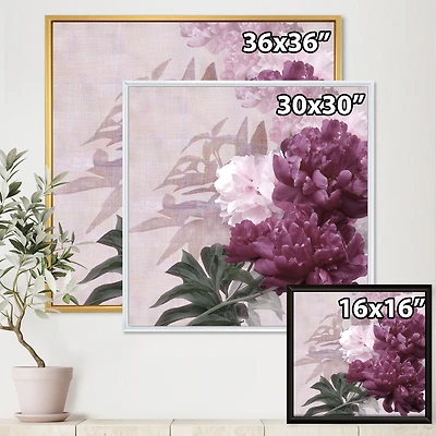 Vintage Purple and Pink Flowers I  Wall Art
