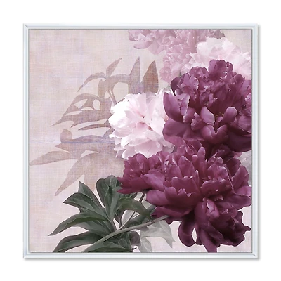 Vintage Purple and Pink Flowers I  Wall Art