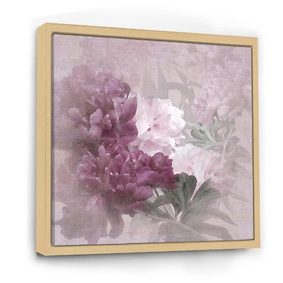 Vintage Purple and Pink Flowers II  Wall Art