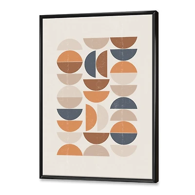Abstract Sun and Moon S Blue Orange  Wall Art
