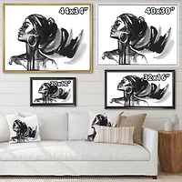 Monochrome Portrait of African American Woman IV  Wall Art