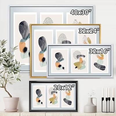 Minimalistic Compostion of Organic Shapes I Wall Art