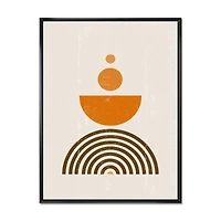 Abstract Rainbow Sun and Moon Earth Tones V  Wall Art