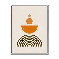 Abstract Rainbow Sun and Moon Earth Tones V  Wall Art