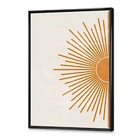 Orange Sun Print I  Canvas Wall Art