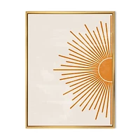 Orange Sun Print I  Canvas Wall Art