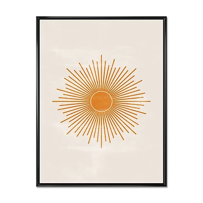 Orange Sun Print II Wall Art