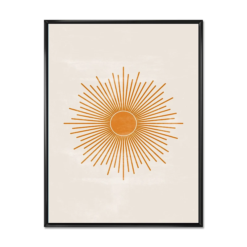 Orange Sun Print II  Wall Art