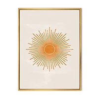 Orange Sun Print II  Wall Art