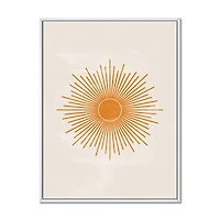 Orange Sun Print II  Wall Art