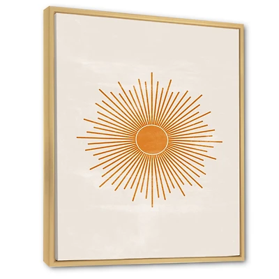 Orange Sun Print II  Wall Art