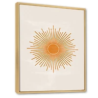 Orange Sun Print II  Wall Art