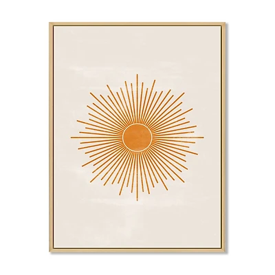 Orange Sun Print II  Wall Art