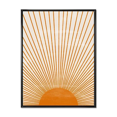 Orange Sun Print III Wall Art