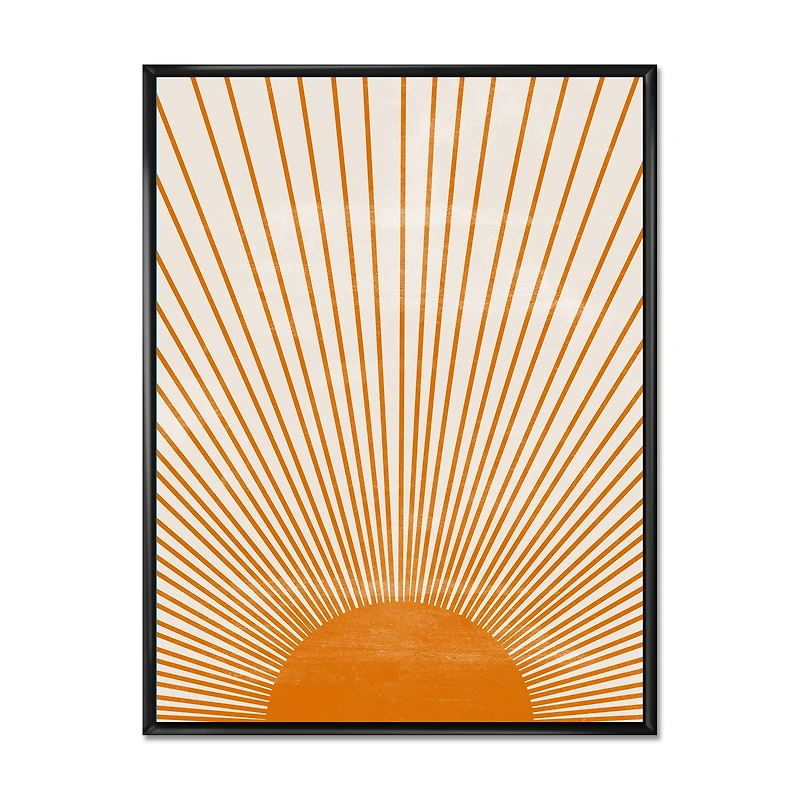 Orange Sun Print III  Wall Art