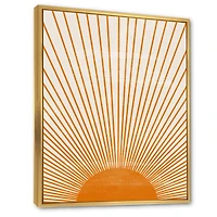 Orange Sun Print III  Wall Art