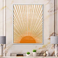 Orange Sun Print III  Wall Art